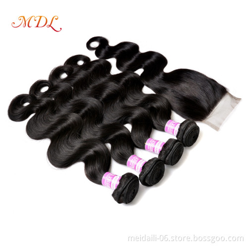 Human Hair Bundle Aligned Vendor From brazilian Wholesale Body Wave Style Hair Extension Bundles With Closures